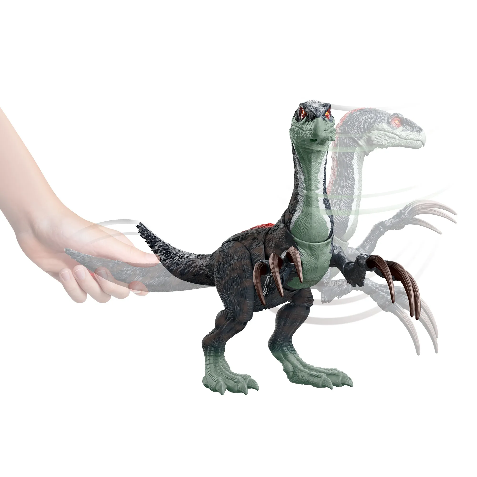 Mattel Jurassic World Sound Slashin Therizinosaurus Mini-Play Figure