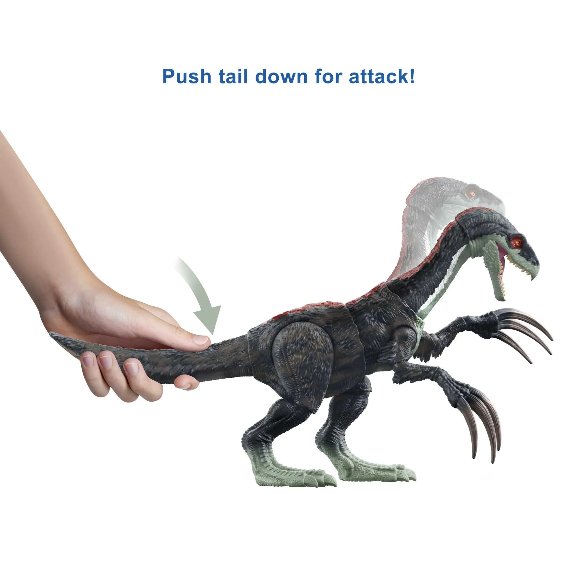 Mattel Jurassic World Sound Slashin Therizinosaurus Mini-Play Figure
