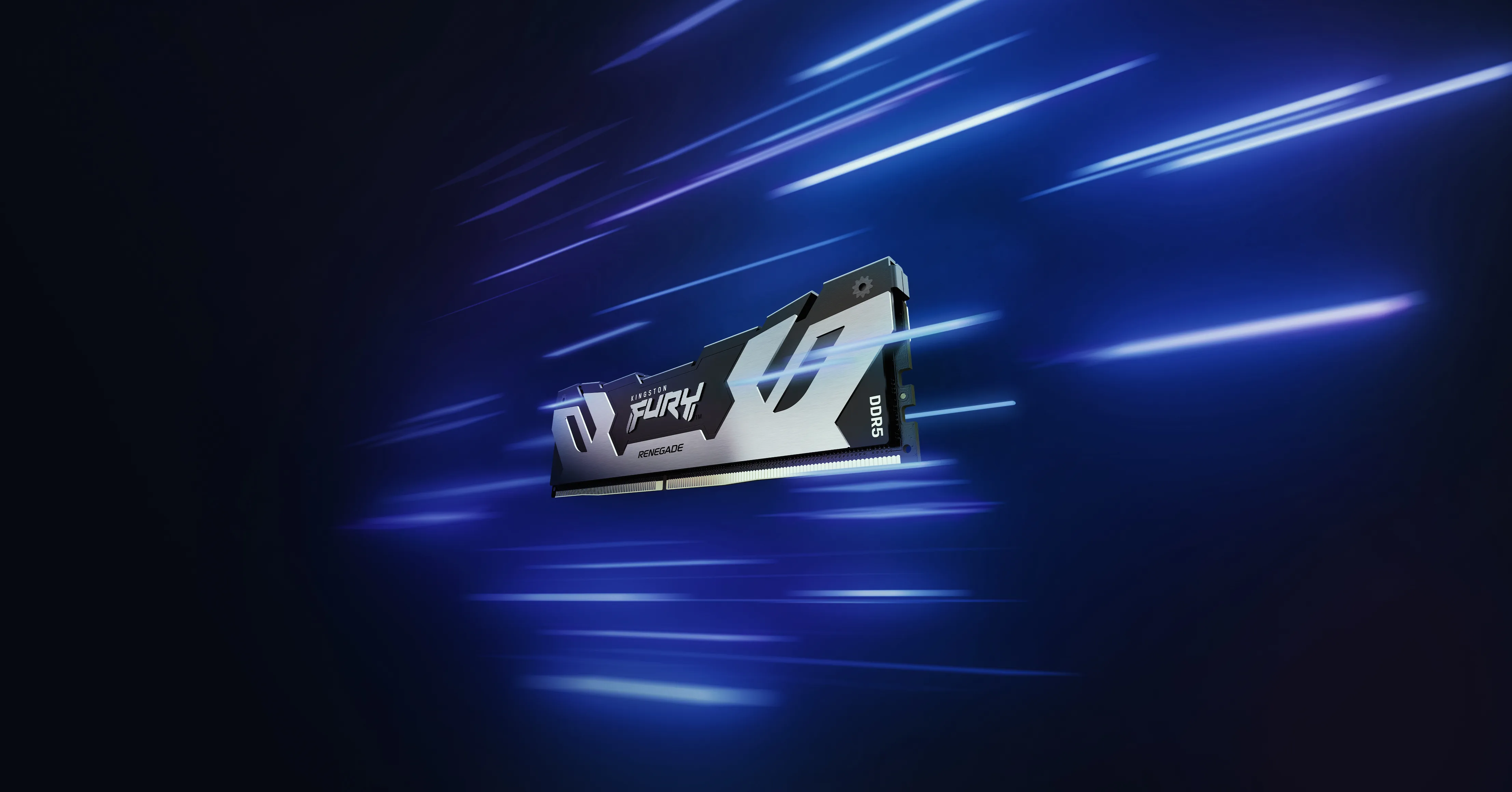 Kingston FURY Renegade 24 Gt (1 x 24 Gt) DDR5 8000 MHz, CL38 -muisti, musta/hopea (XMP)