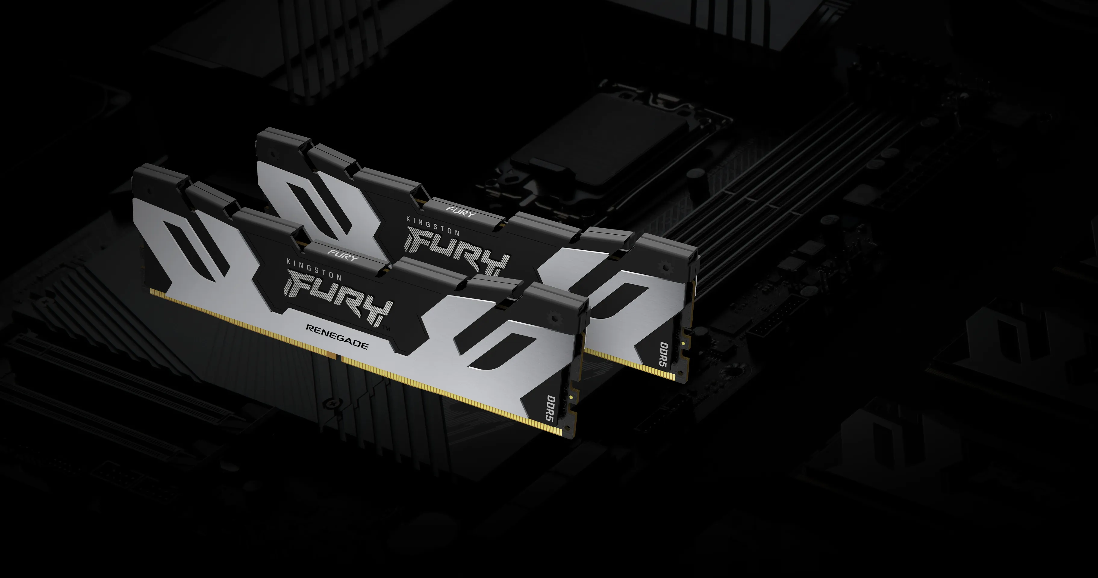 Kingston FURY Renegade 24 Gt (1 x 24 Gt) DDR5 8800 MHz, CL42 -muisti, hopea/musta (XMP)