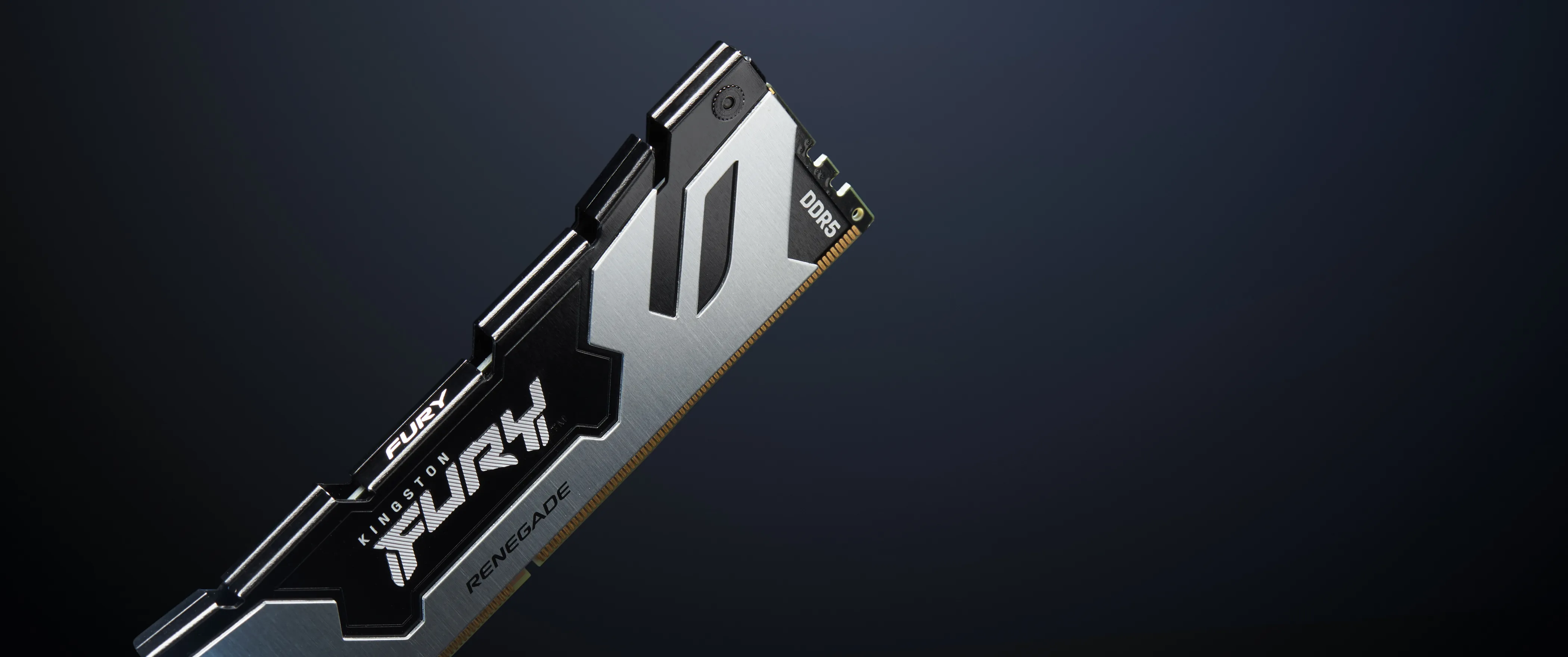 Kingston FURY Renegade 24 Gt (1 x 24 Gt) DDR5 8000 MHz, CL38 -muisti, musta/hopea (XMP)