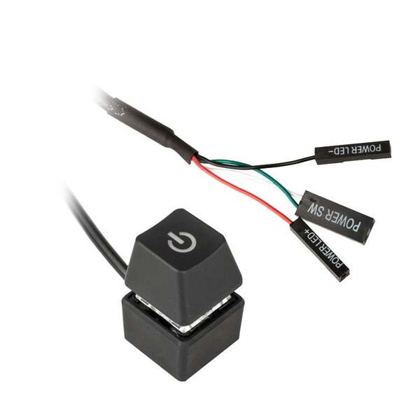 Kolink KL-EXPWR - External Power Button with Cable, 1,65m, svart