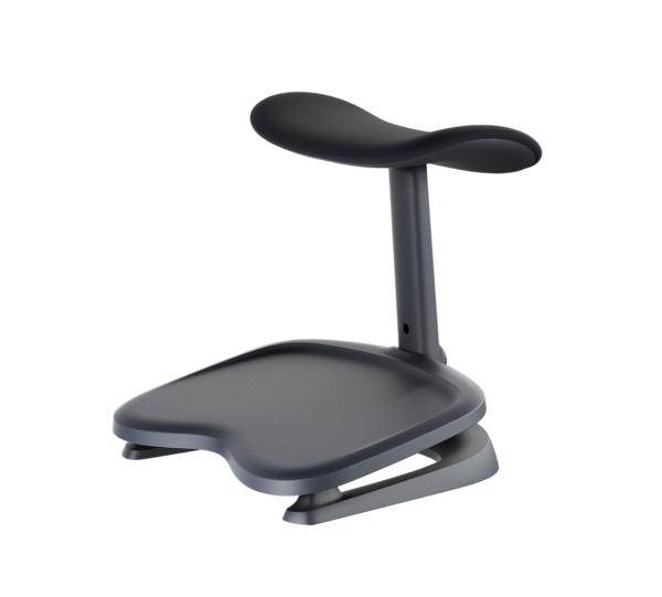 LiberNovo StepSync Dual-Layer Footrest - Midnight Black