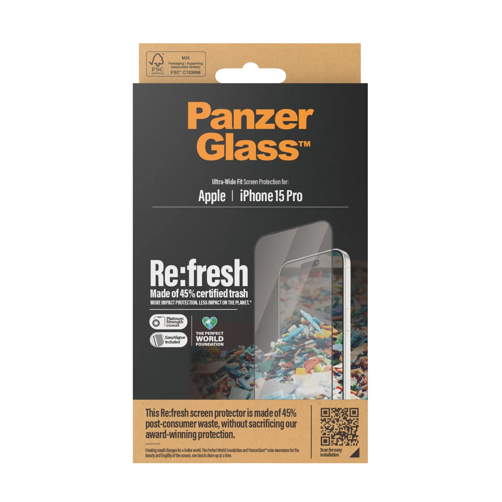 PanzerGlass Ultra-Wide Fit Alignerkit, iPhone 15 Pro -panssarilasi