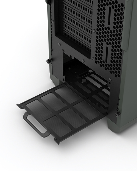 Phanteks Enthoo PRO M Midi Tower - Window Titanium Green