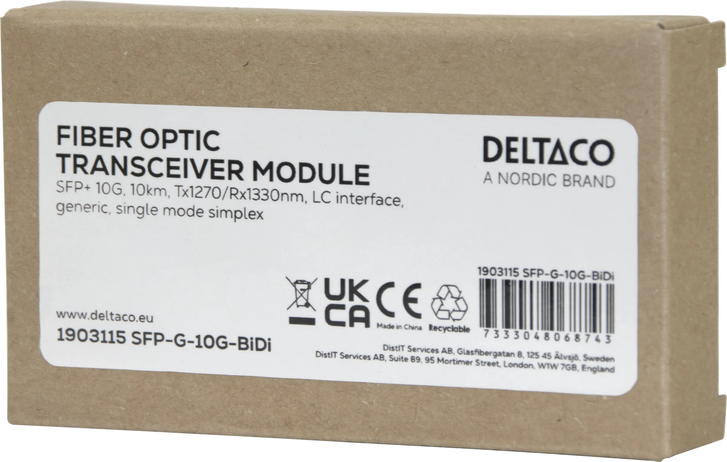 Deltaco OS2 LC-LC fiberkabel