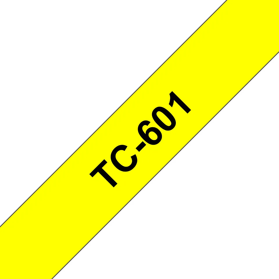 Brother TC tape 12mm black/yellow