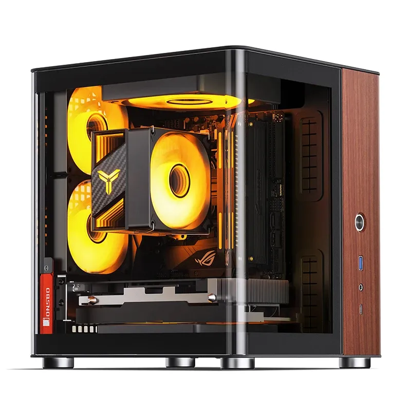 Jonsbo TK-0 BLACK mini-ITX chassi med f&ouml;nster, svart