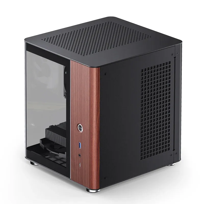 Jonsbo TK-0 BLACK mini-ITX chassi med f&ouml;nster, svart