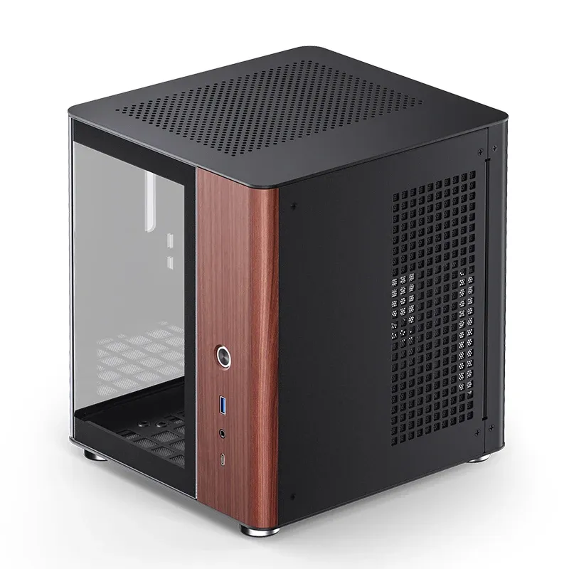 Jonsbo TK-0 BLACK mini-ITX chassi med f&ouml;nster, svart