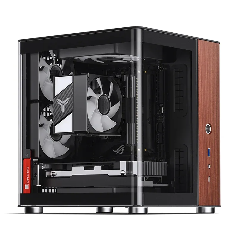 Jonsbo TK-0 BLACK mini-ITX chassi med f&ouml;nster, svart