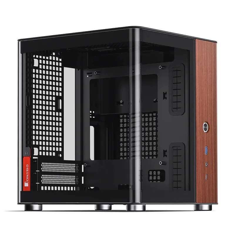 Jonsbo TK-0 BLACK mini-ITX chassi med f&ouml;nster, svart