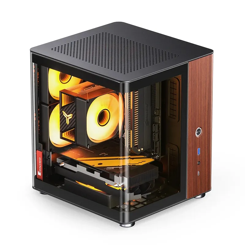 Jonsbo TK-0 BLACK mini-ITX chassi med f&ouml;nster, svart