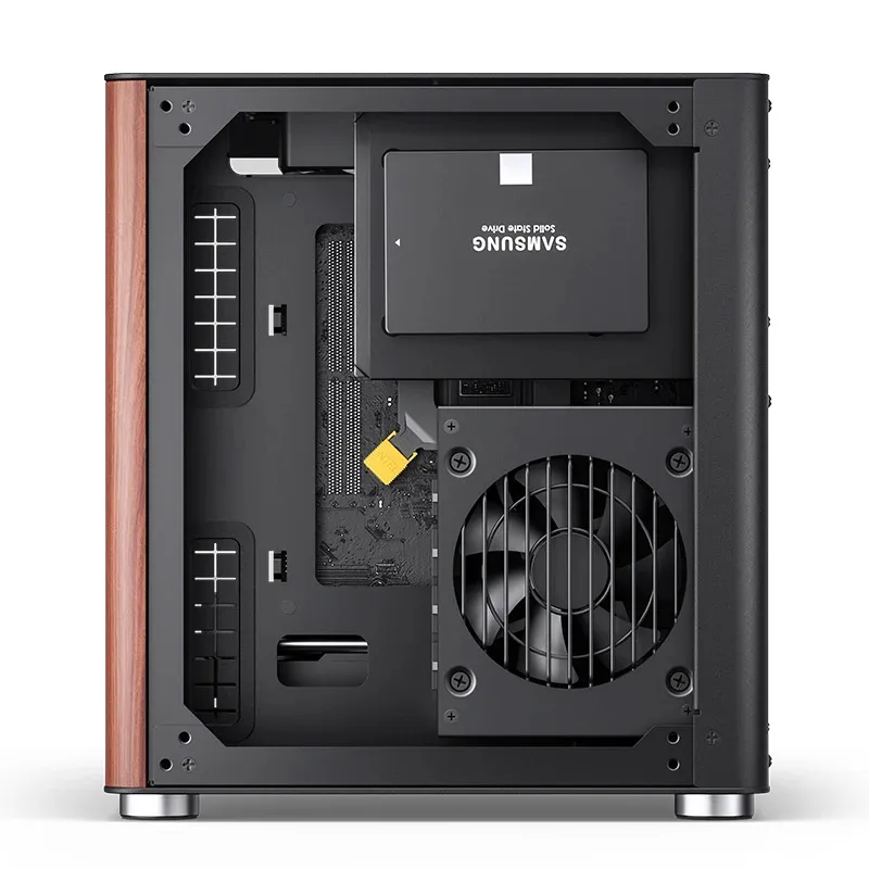 Jonsbo TK-0 BLACK mini-ITX chassi med f&ouml;nster, svart
