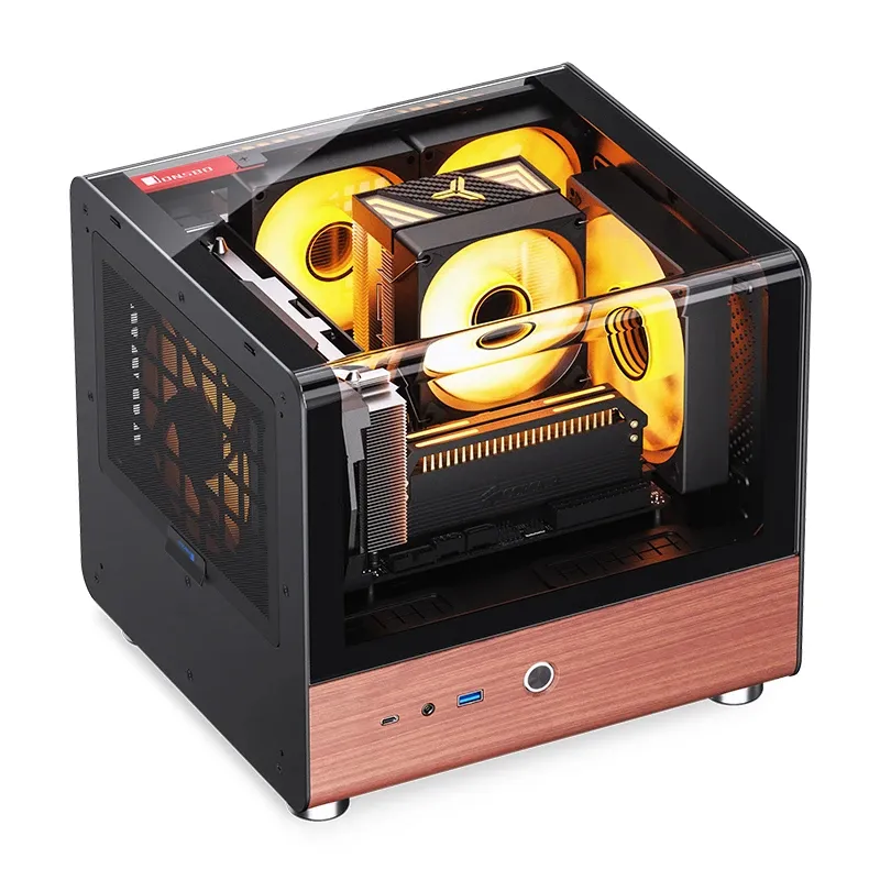 Jonsbo TK-0 BLACK mini-ITX chassi med f&ouml;nster, svart