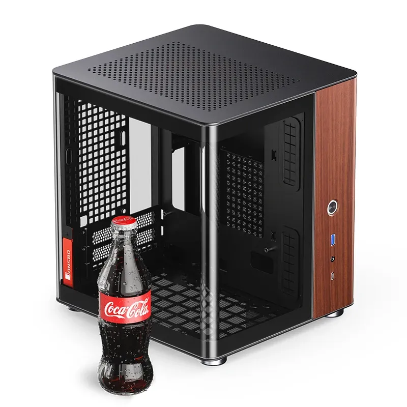 Jonsbo TK-0 BLACK mini-ITX chassi med f&ouml;nster, svart