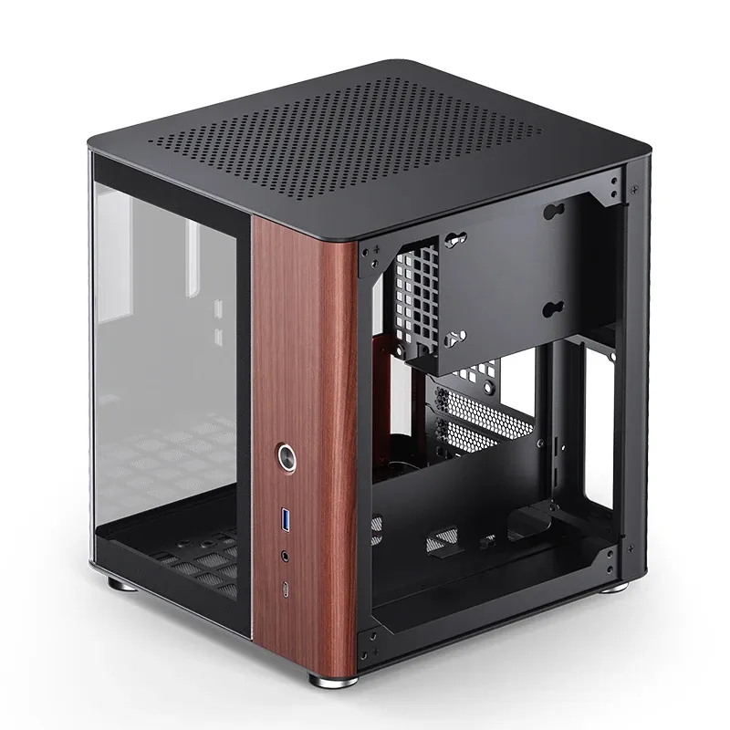 Jonsbo TK-0 BLACK mini-ITX chassi med f&ouml;nster, svart