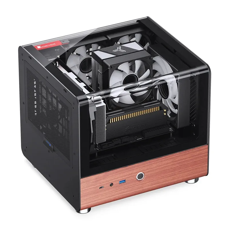Jonsbo TK-0 BLACK mini-ITX chassi med f&ouml;nster, svart