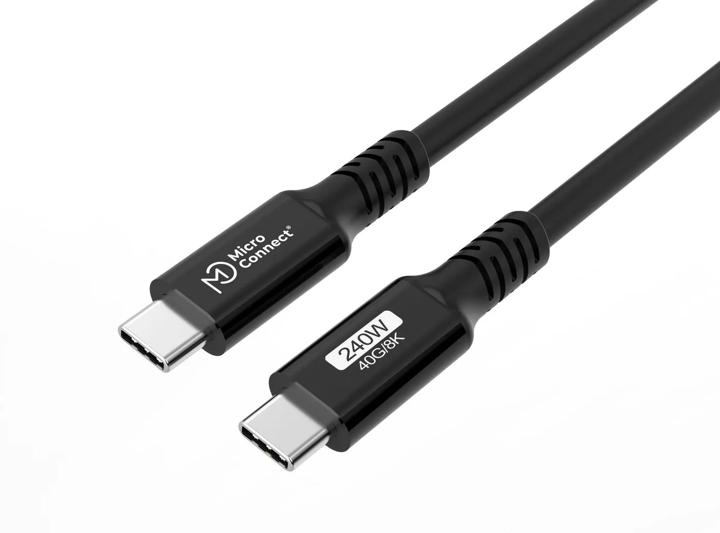 MicroConnect Premium USB4 USB-C - USB-C 240W - cable, Black, 1m