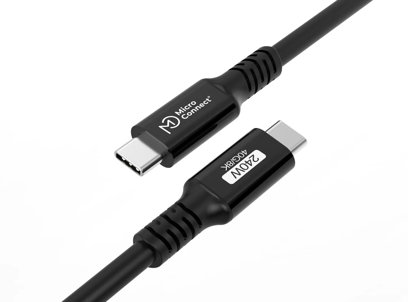 MicroConnect Premium USB4 USB-C - USB-C 240W - cable, Black, 1m