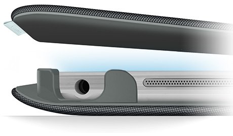 Logitech Folio Protective Case - Suojakotelo tabletille - hiilen musta malleihin Samsung Galaxy Tab 3 (10.1 tuuma)