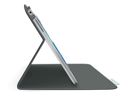 Logitech Folio Protective Case - Suojakotelo tabletille - hiilen musta malleihin Samsung Galaxy Tab 3 (10.1 tuuma)