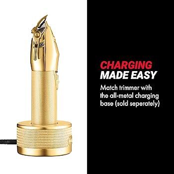 BaByliss Pro Boost+ FX8700GBPE, sladdl&ouml;s, laddningsbar h&aring;rtrimmer, guld