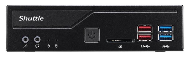 Shuttle XPC Slim barebone, 2xHDMI 2.0, DP, Intel H370, S1151v2, svart