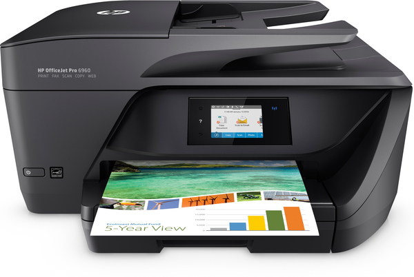HP OfficeJet Pro 6960 Duplex, LAN/Wi-Fi, A4 -v&auml;rimustesuihkutulostin