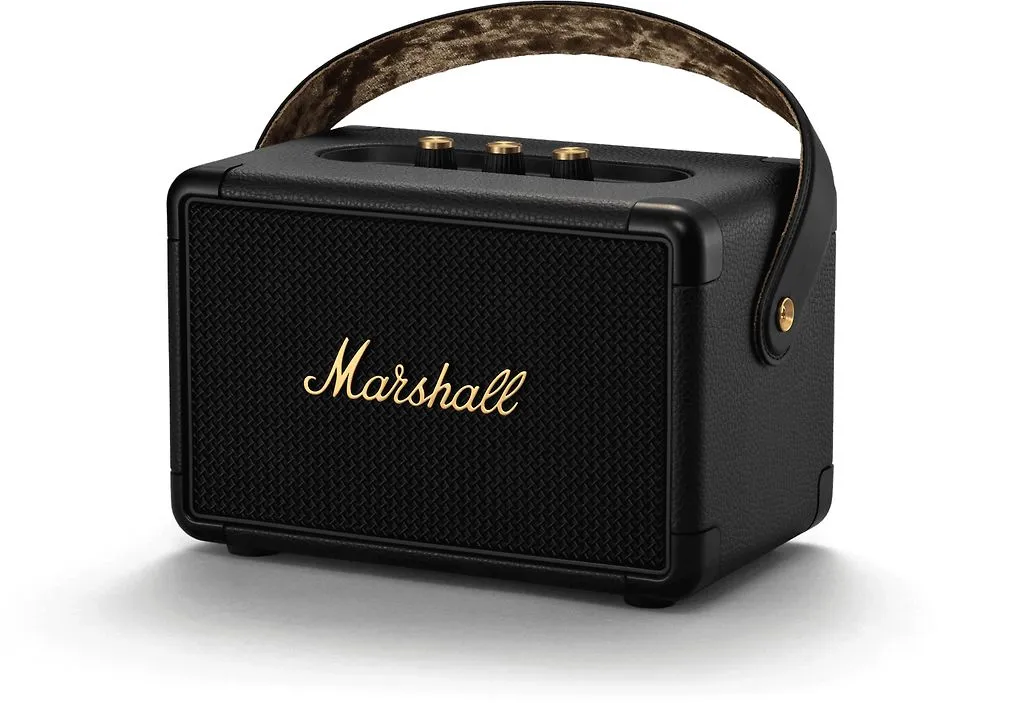 Marshall Kilburn II -Bluetooth-kaiutin, musta/messinki