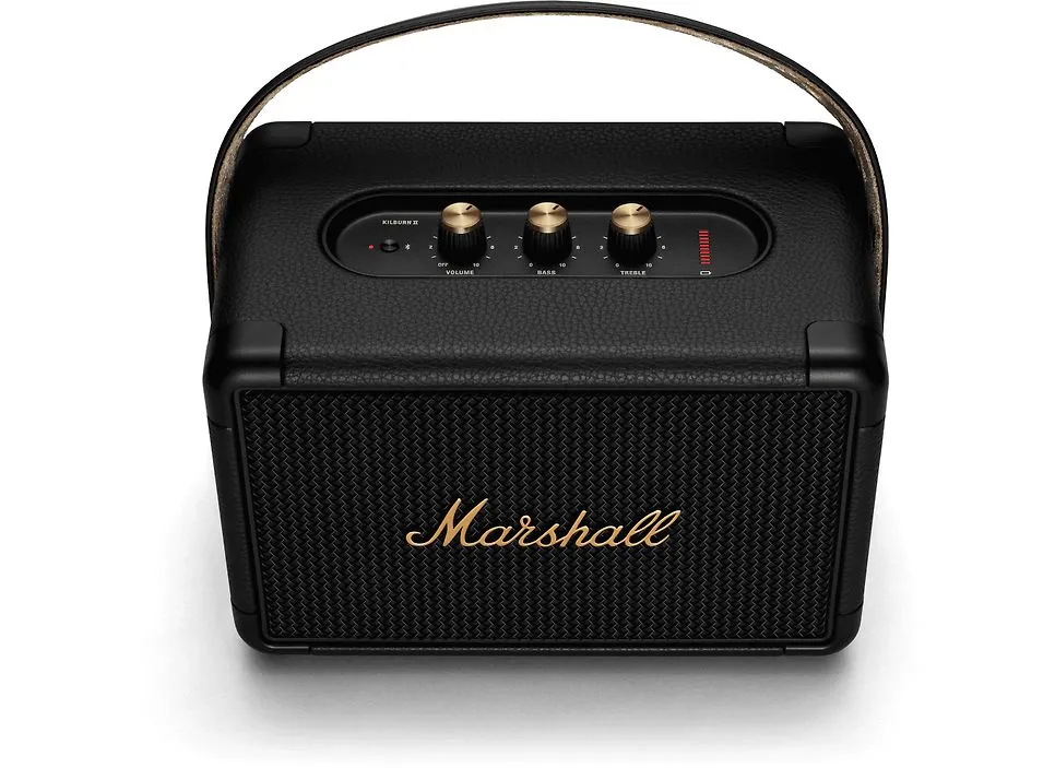 Marshall Kilburn II -Bluetooth-kaiutin, musta/messinki