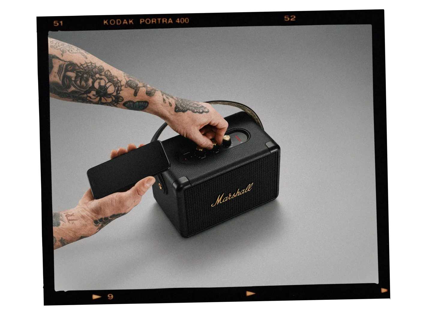 Marshall Kilburn II - Bluetooth speaker, black/brass