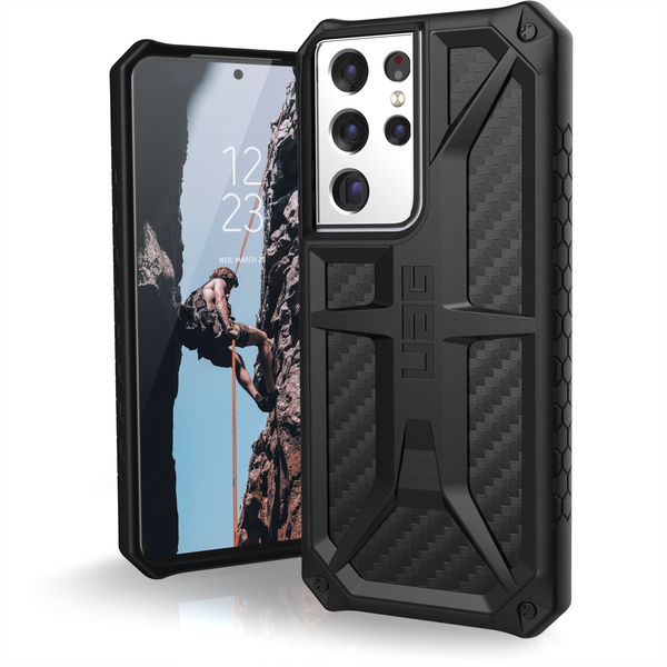 UAG Samsung Galaxy S21 Ultra Monarch Case, Carbon Fibe