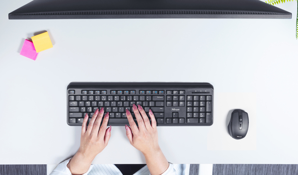 TRUST TKM-350 Wireless Silent Keyboard Combo