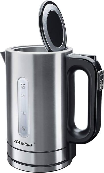 STEBA WK 21 Inox vattenkokare, 1,7 l, 2200 W, rostfritt st&aring;l