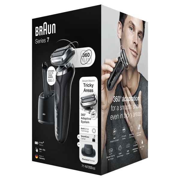 BRAUN PARRANAJOKONE 71-N7200CC WET&amp;DRY SMARTCARE ASEMALLA.