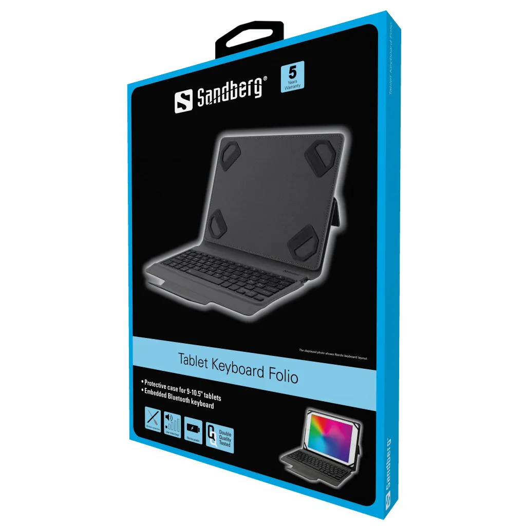 Sandberg Tablet Keyboard Folio Nordic