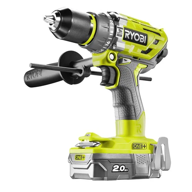 Ryobi One+ R18PD7-220B - Hammer drill 18V (2x2,0AH)