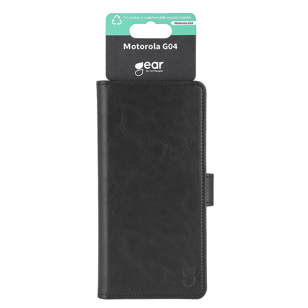 GEAR Wallet, Moto G04 - Wallet Case, Black