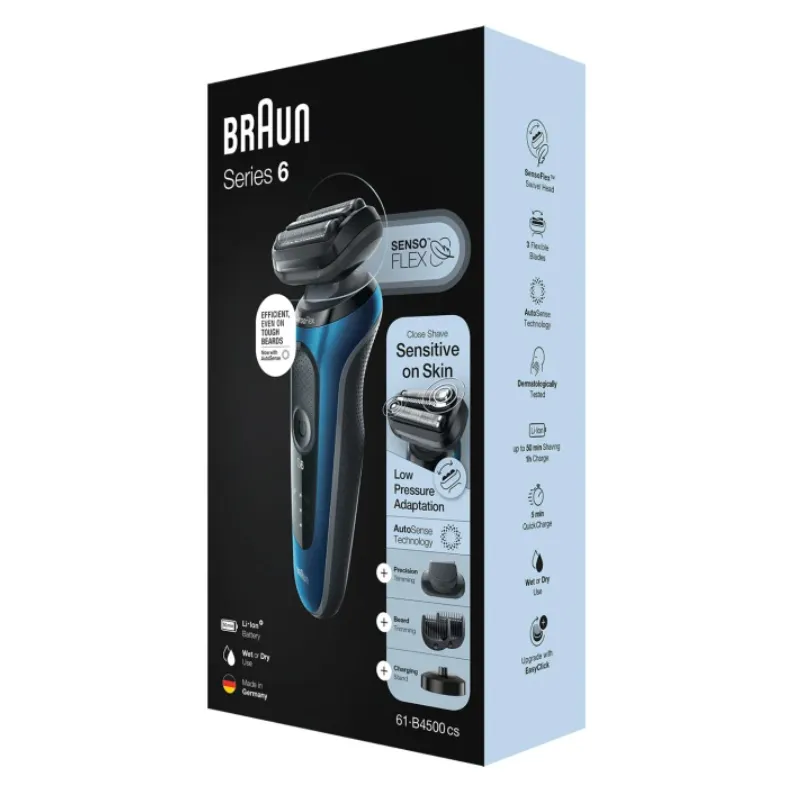 Braun Series 6 61-B4500cs - shaver, Blue