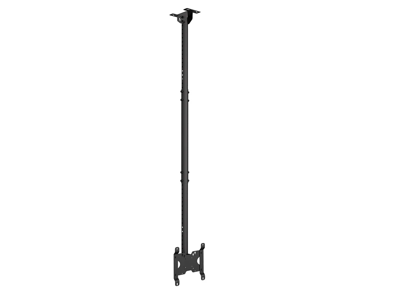 Multibrackets M Public Ceilingmount Small Single - Ceiling mount tuotteelle LCD-n&auml;ytt&ouml; - alumiini - musta -n&auml;yt&ouml;n koko: 10"-32"
