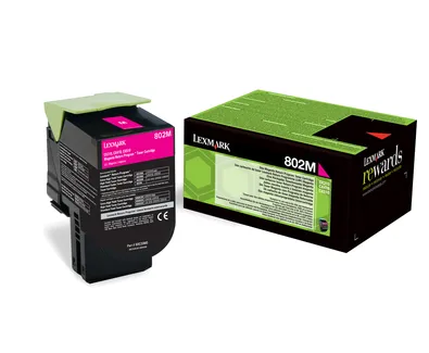Lexmark 802M - Magenta - alkuper&auml;inen - v&auml;riainekasetti LCCP, LRP malleihin Lexmark CX310dn, CX310n, CX410de, CX410dte, CX410e, CX510de, CX510dhe, CX510dthe