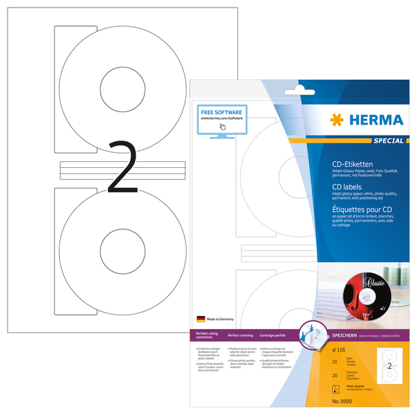 Herma label Special CD &oslash;116 Inkjet (20)
