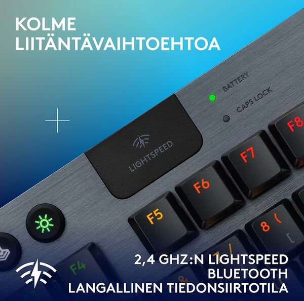 Logitech G915 X LIGHTSPEED TKL Low Profile, Linear - wireless gaming keyboard, black