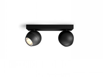 Philips HUE BUCKRAM BAR/TUBE BLACK 2X5W 230V