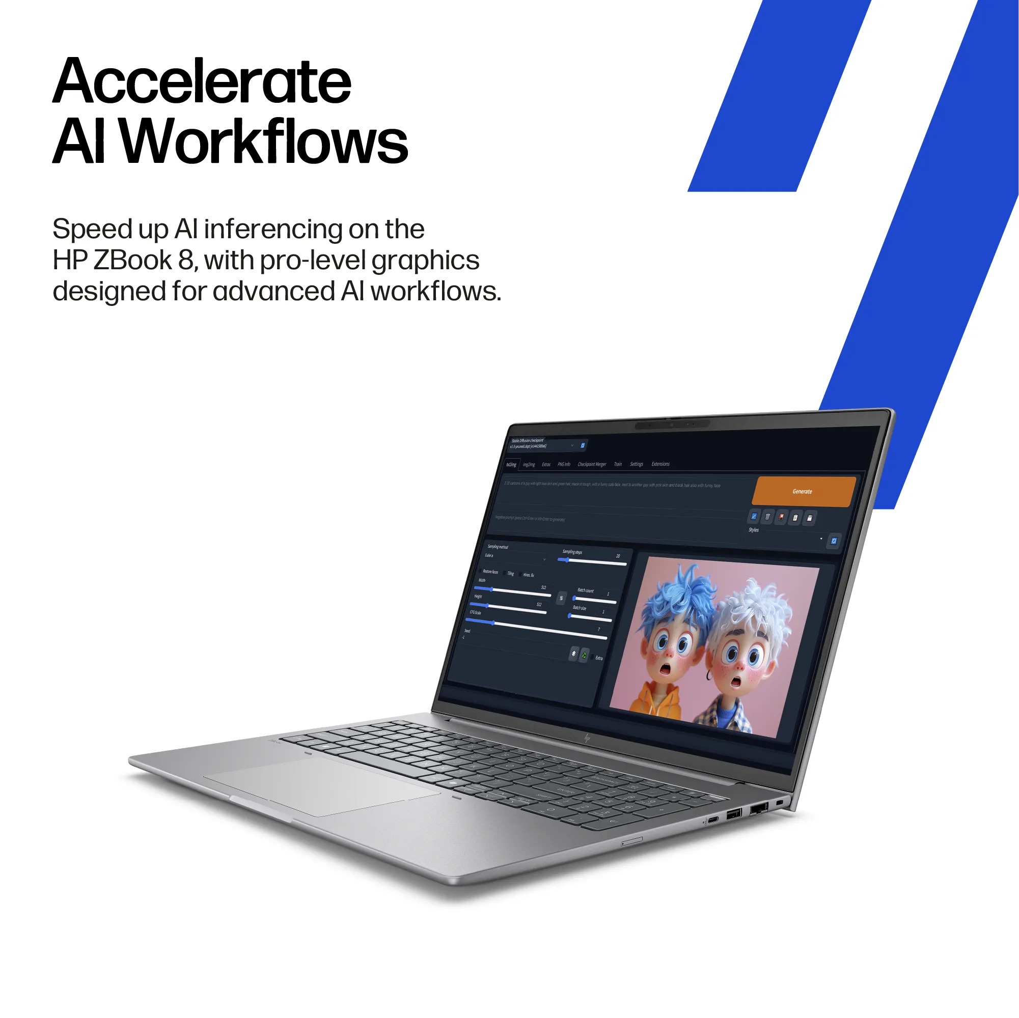 HP ZBook 8 ZBook 8 G1i 14&quot; 255H, 4GB, 1TB SSD, NVIDIA RTX 500 Ada, Win 11 Pro - notebook, Silver