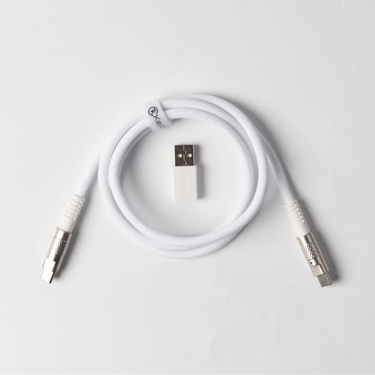 Keychron CAB-37 USB-C -kaapeli, 1 m, valkoinen