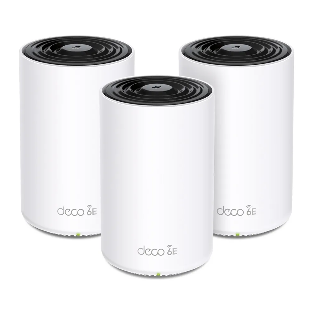 TP-LINK AXE5400 Whole Home Mesh Wi-Fi 6E System Tri-Band 574Mbps at 2.4GHz + 2402Mbps at 5GHz + 2402Mbps at 6GHz