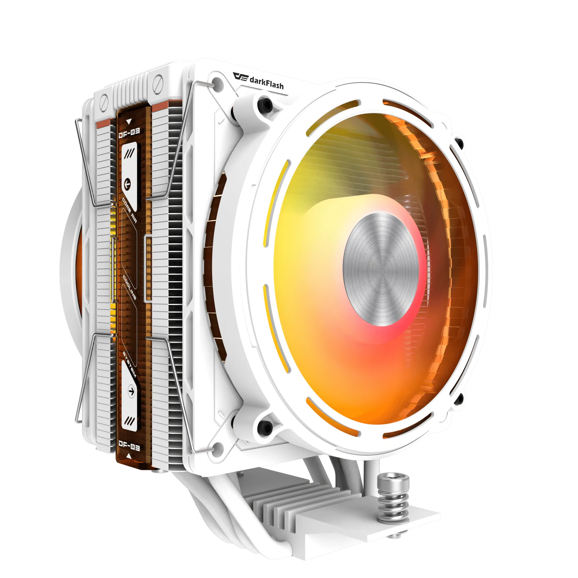 DARKFLASH E400 PLUS Air CPU Cooler, White