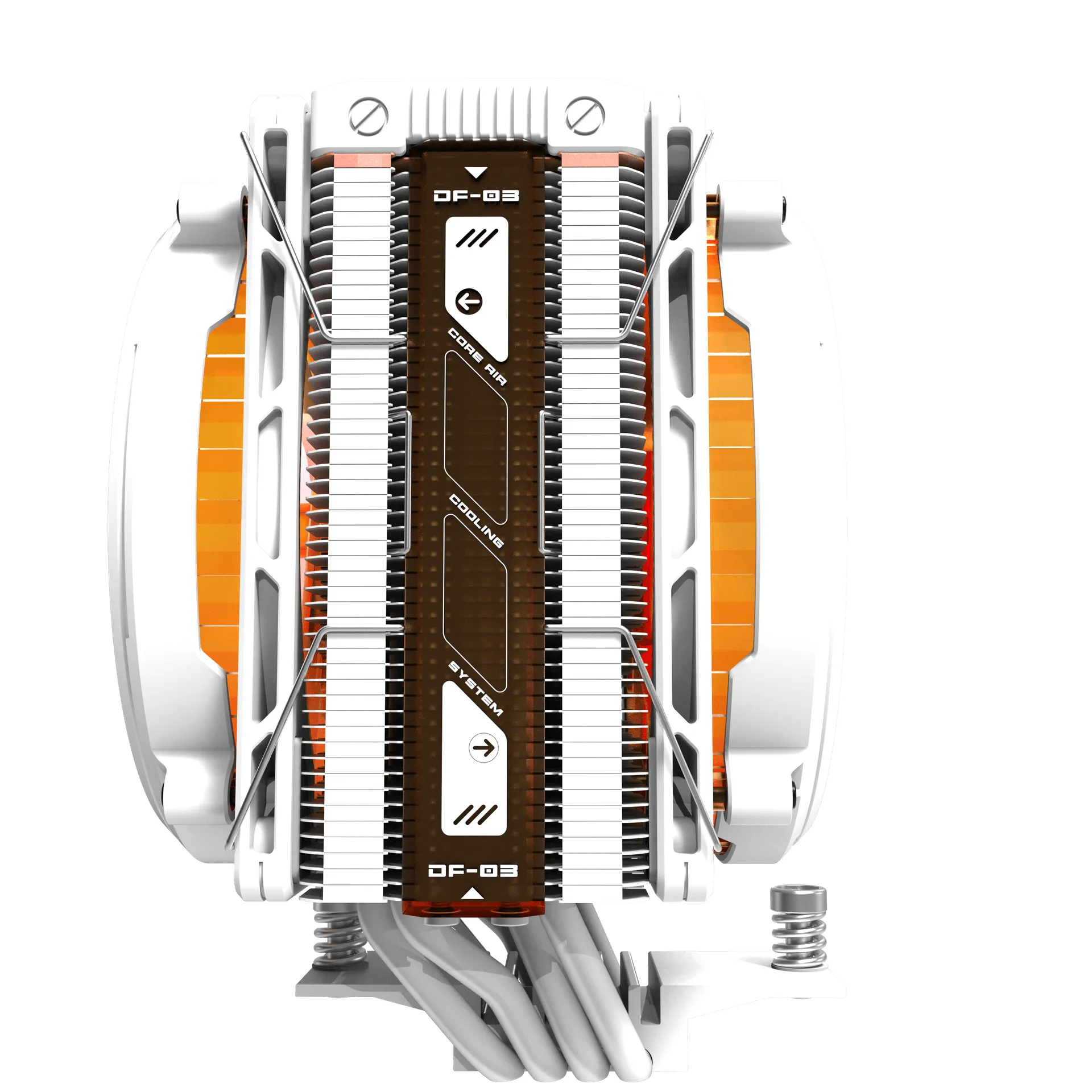DARKFLASH E400 PLUS Air CPU Cooler, White